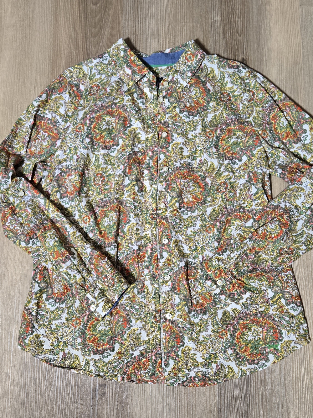 Vintage Talbots Paisley Button-Down Shirt